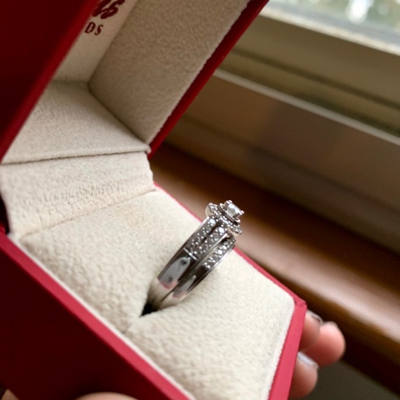 Old Mine Cut Oval Diamond Ring - Size 6.5 - Gardens of the  Old wedding ring. Size 6.5